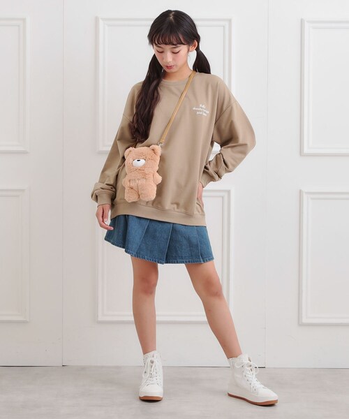 セール】クマちゃんミニ裏トレーナー（スウェット）｜PINK-latte
