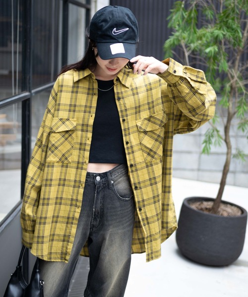 WEGO（ウィゴー）の「WEGO/チェックBIGシャツ（シャツ/ブラウス）」 - WEAR