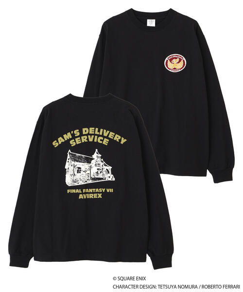 AVIREX × FINAL FANTASY VII REMAKE》LONGSLEEVE T-SHIRT 'SAM'S