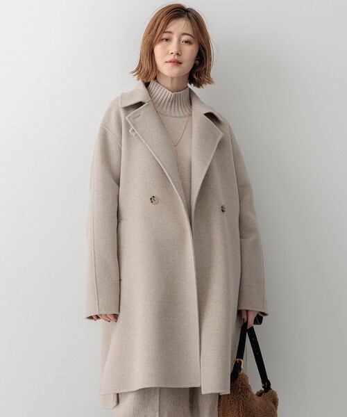 23区 今季新作 ウールアンゴラビーバー チェスターコート36 23区