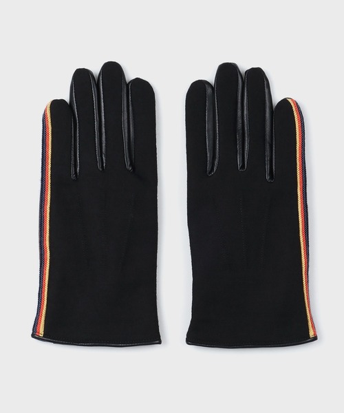 未使用品 Paul Smith ポールスミス 手袋 グローブ レザー ストライプ