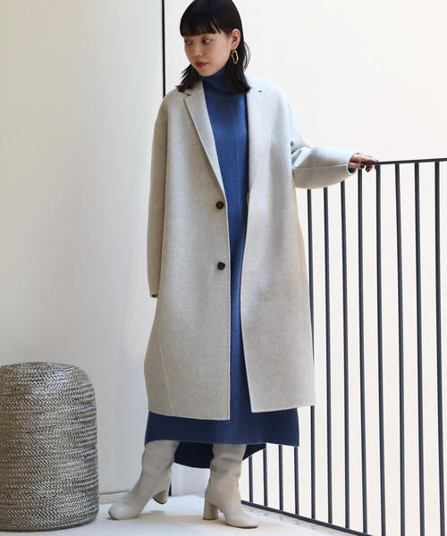 GALERIE VIE グレー チェスターコート GALERIE VIE（ギャルリー ヴィー