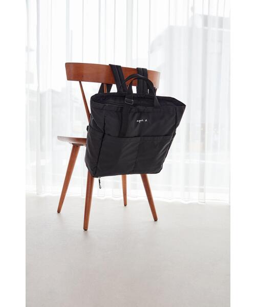 ロゴ ペアレンツバッグ マザーズバッグ（マザーズバッグ）｜agnes b