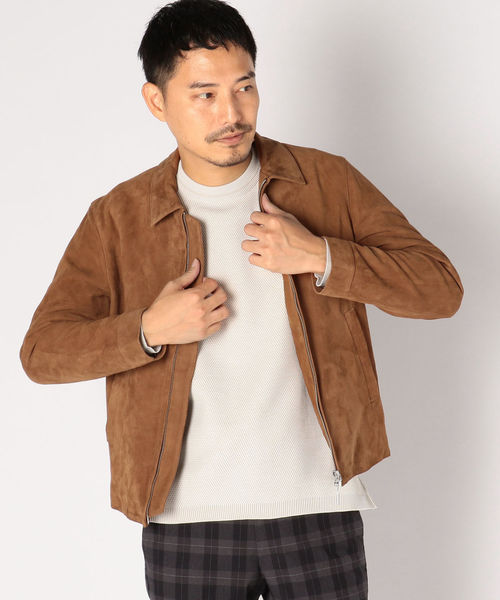 SHIPS（シップス）の「SC: ゴート/スエード ジップ ブルゾン（ブルゾン