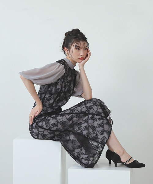 Kana（カナ）の「パフスリーブ レース マーメイドライン パーティー