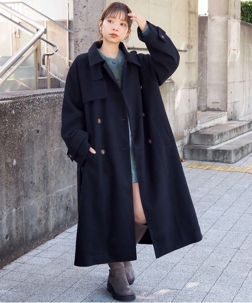 セール】【web限定カラー・Lサイズあり】スタンドカラートレンチコート