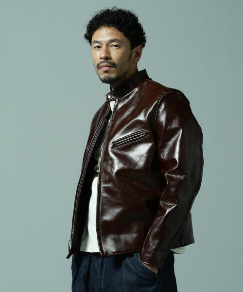 Schott 641裏ボアライナー脱着レザーライダースジャケット40ショットL