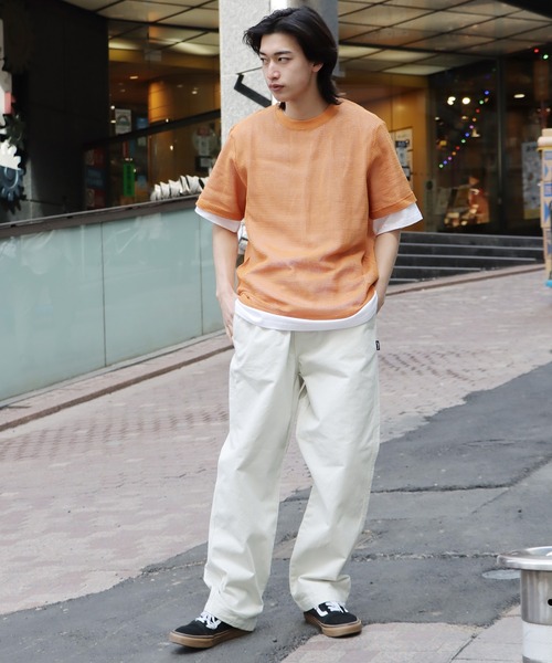 STUSSY BRUSHED BEACH PANT BONE 野村訓市着 STUSSY BRUSHED BEACH
