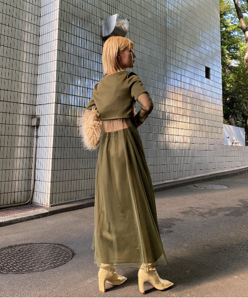 Ameri（アメリ）の「2WAY SKIN DOCKING SET DRESS（ワンピース）」 - WEAR