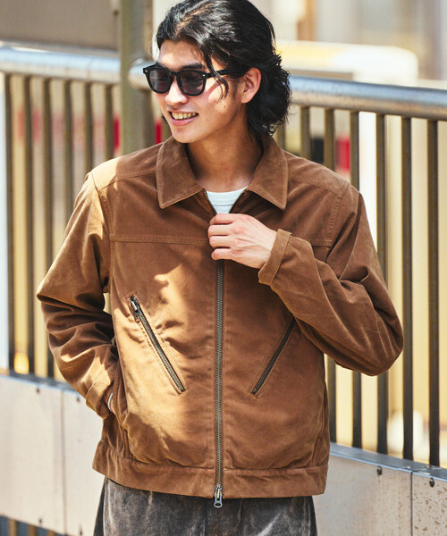 Pretty Green 本革スウェードライダースジャケット サイズ3 Pretty