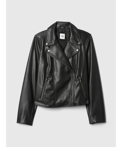 GAP（ギャップ）の「ヴィーガンレザー ライダースジャケット
