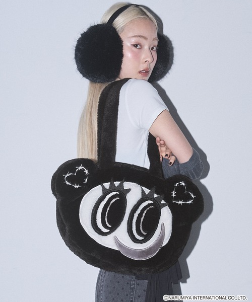 モノトーンナカムラくん フェイスバッグ【ANGEL BLUE】（トートバッグ