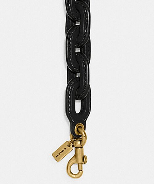 COACH（コーチ）の「レザー カバード ショート チェーン ストラップ