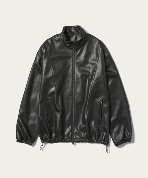 MONKEY TIME（モンキータイム）の「レザーライク トラック ジャケット