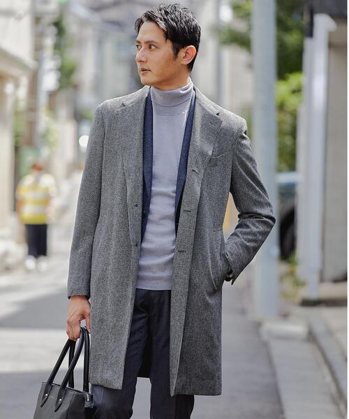 希少 高級 トゥモローランド ロロピアーナ チェスターコート グレー 44