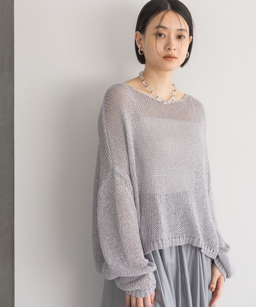 NAPTIME ニットプルオーバー グレー Mサイズ naptime ニットプル