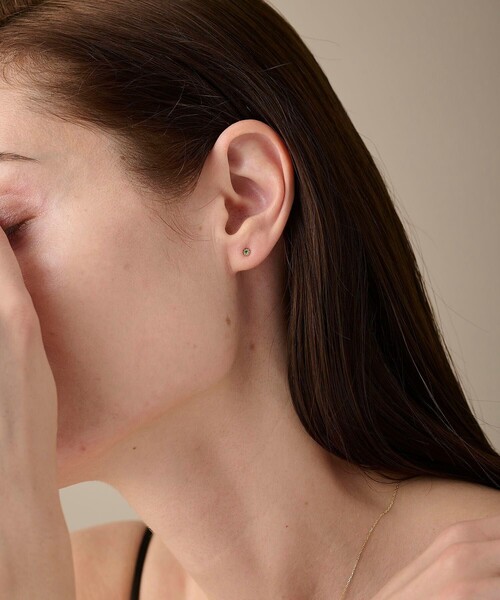 K18YG フルール ピアス（誕生石 5・7・9月）（ピアス（両耳用））｜ete