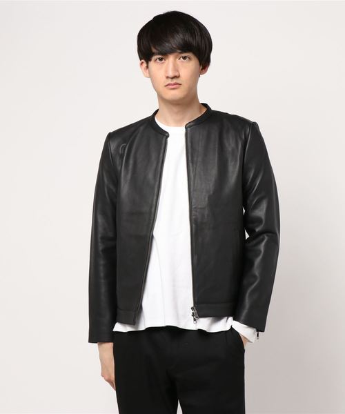pledge ライダースジャケットプレッジPledgeシングルライダースレザー