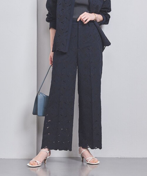 組曲スカラップレースパンツネイビー2 組曲スカラップレースパンツ