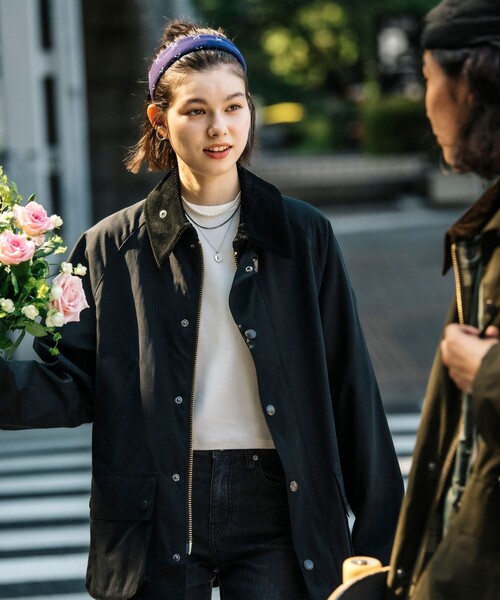 Barbour × FREAK'S STORE/バブアー 別注 BEDALE OS SLEAVE/別注