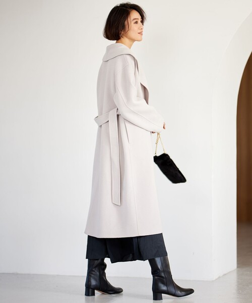 ウールリバーロング コート（その他アウター）｜自由区（ジユウク）の