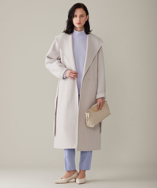 ウールリバーロング コート（その他アウター）｜自由区（ジユウク）の