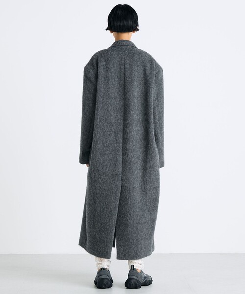 セール】アルパカシャギー チェスターコート（チェスターコート