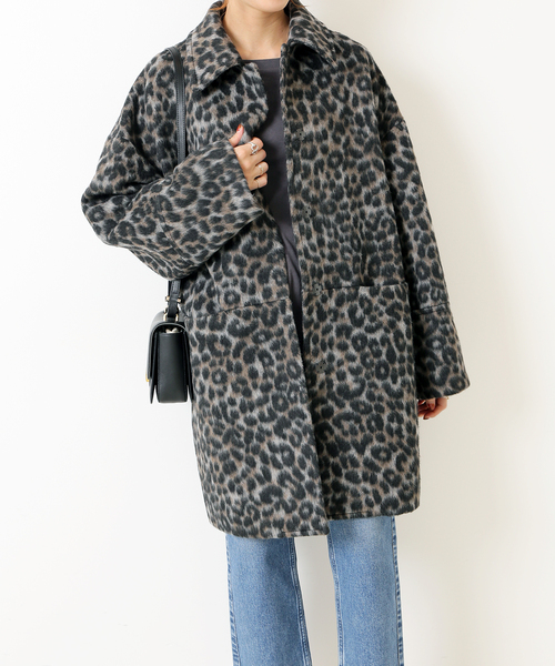 限定価格 スピックアンドスパン ♡ レオパードシャギーバル カラー