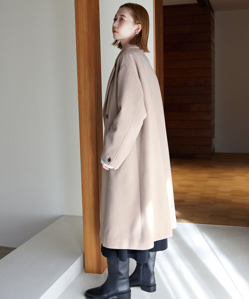 SLOBE IENA（スローブイエナ）の「ECO WOOL ダブルブレストコート