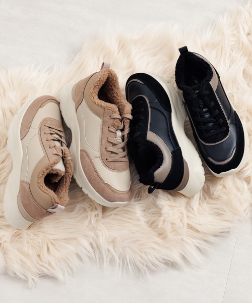 セール】【HIMIKO】ボアスニーカー/637303（スニーカー）｜HIMIKO