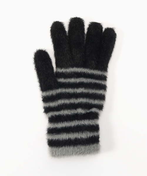 AFB / エーエフビー FLUFFY BORDER GLOVE（手袋）｜AFB（エーエフビー