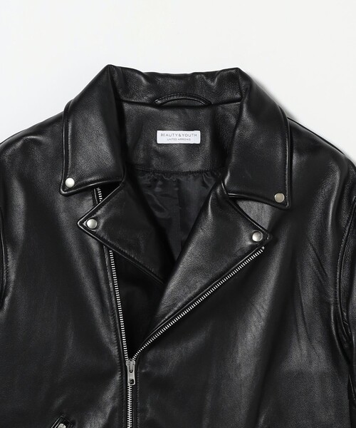 WEB限定 WARDROBE SMART】 シープ ダブル ライダースジャケット