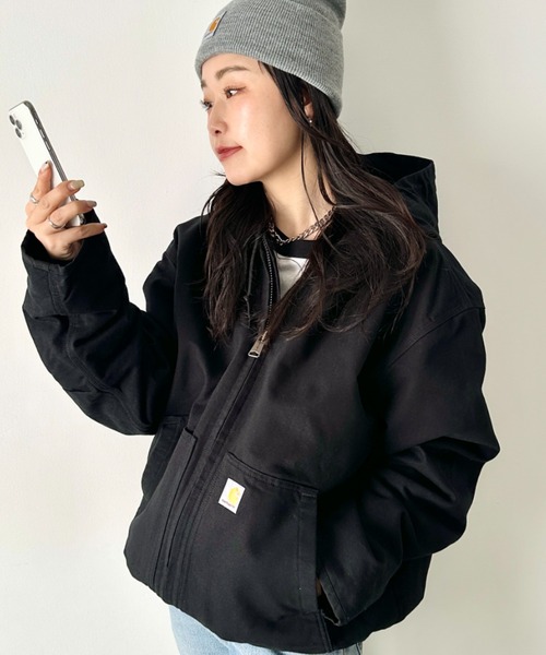 M] Carhartt WJ130 BLK アクティブジャケット￼
