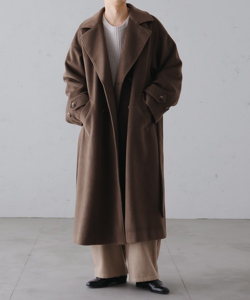 ウールライク2WAYダブルチェスターコート（チェスターコート）｜epnok
