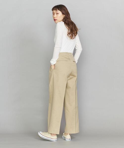 AURALEE ワイドパンツ ベージュ サイズ0 タックチノパン オーラリー