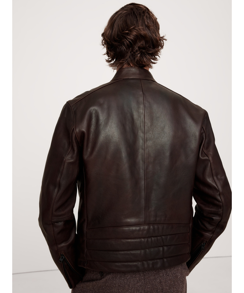 レザー バイカージャケット（ライダースジャケット）｜BANANA REPUBLIC