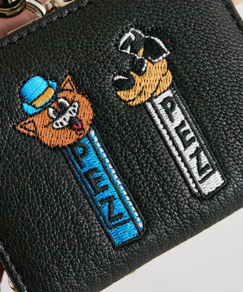 セール】【PEZ(ペッツ) ×ear】本革/コラボ三つ折りがま口財布（財布