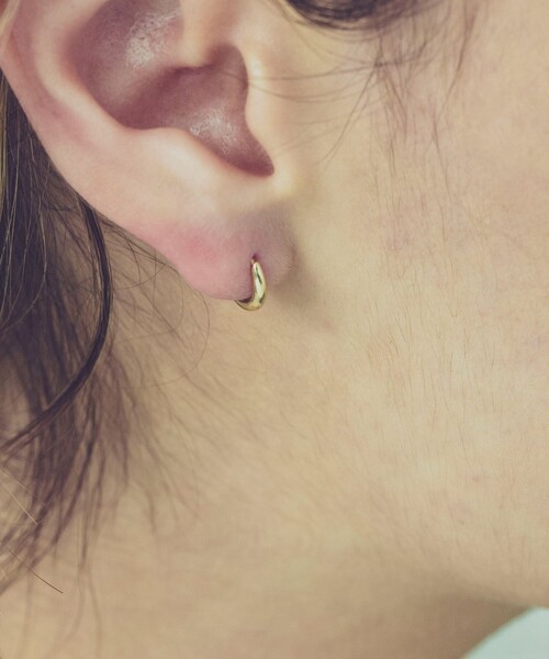 ete（エテ）の「K18YG フープ ピアス（ピアス（両耳用））」 - WEAR