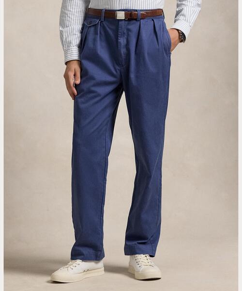 ホイットマン リラックスド フィット プリーテッド チノ パンツ