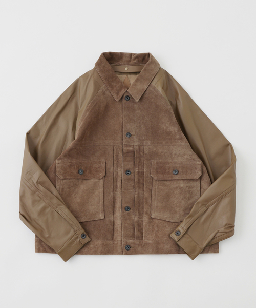 セール】A LEATHER × JOURNAL STANDARD COMBI TRUCKER JACKET