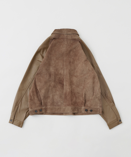 セール】A LEATHER × JOURNAL STANDARD COMBI TRUCKER JACKET