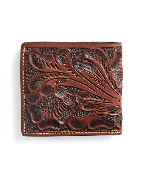 RRL（ダブル アール エル）の「ハンドツールドレザー ビルフォールド