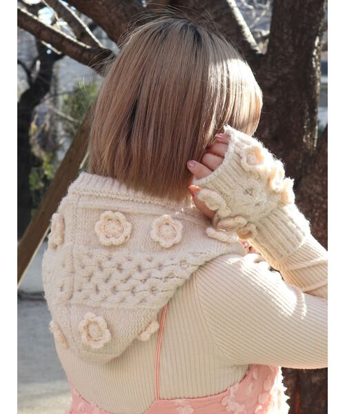 merry jenny（メリージェニー）の「おはなニットバラクラバ（ニット