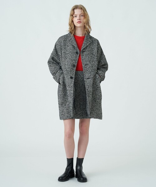 MACPHEE（マカフィー）の「ブロークンツイード オーバーサイズドコート
