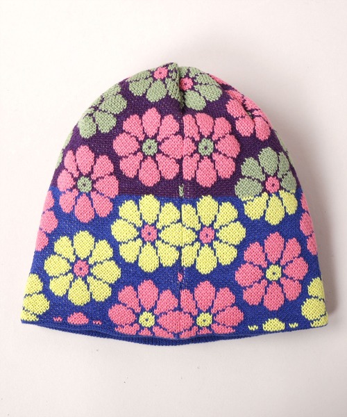 momentel 花柄デザイン ニットビーニー momentel 花柄デザイン ニット