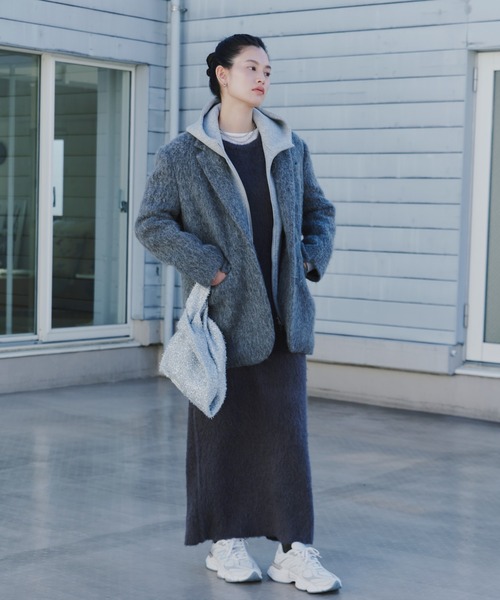 emmi シャギーテーラードジャケットコート 【公式通販】