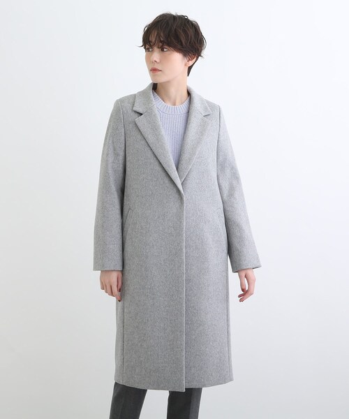 セール】【定番人気！/名品コート/日本製】ウール100%チェスターコート