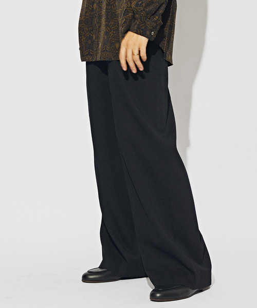 m's braque エムズブラック 未使用 キュプラ レーヨン ワイド パンツ