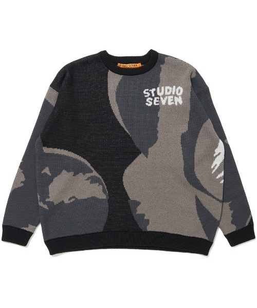 STUDIO SEVEN Big Flower Print Shirt サイズL Big Flower Pattern