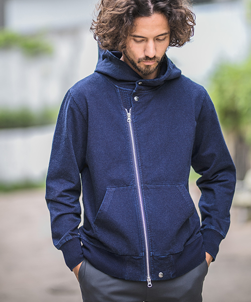 CAMBIO（カンビオ）の「mpa1831 - Indigo URAKE Riders Zip Up Parka